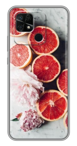 Чехол с печатью "Половинки грейпфрутов" для Xiaomi Redmi 10C