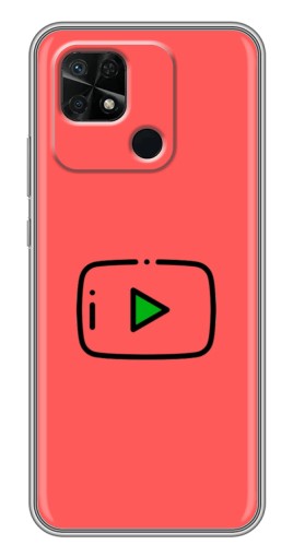 Силиконовый чехол с изображением "Рисованная кнопка" для Xiaomi Redmi 10C