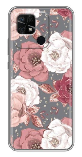 Чехол с принтом "Рисунок розы" для Xiaomi Redmi 10C