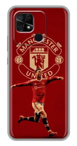 Чехол с картинкой "Ronaldo в МЮ" для Xiaomi Redmi 10C