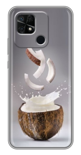 Чехол с принтом "Стакан кокоса" для Xiaomi Redmi 10C