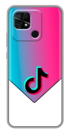 Силиконовый чехол с изображением "Tiktok Logo" для Xiaomi Redmi 10C