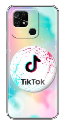 Чехол с принтом "TikTok принт" для Xiaomi Redmi 10C