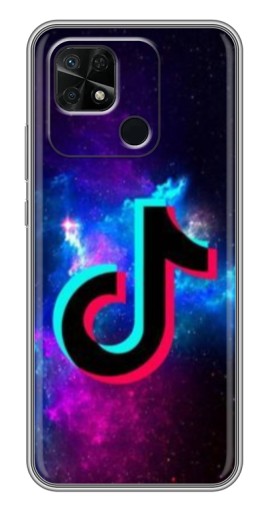 Чехол с печатью "ТикТок в космосе" для Xiaomi Redmi 10C