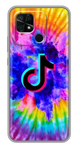 Чехол с принтом "TikTok в красках" для Xiaomi Redmi 10C
