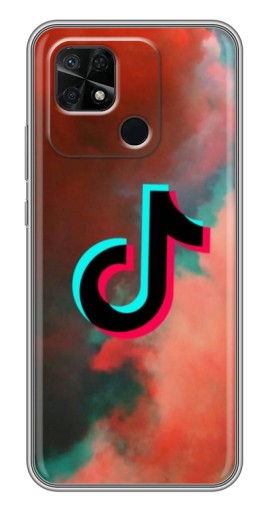 Чехол с принтом "ТикТок в тучах" для Xiaomi Redmi 10C
