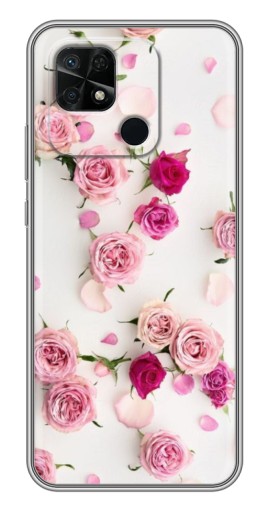 Чехол с печатью "Яркие розы" для Xiaomi Redmi 10C