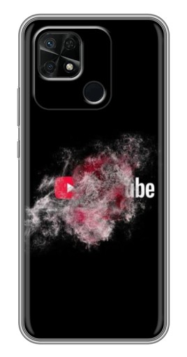 Чехол с принтом "Яркий Ютуб" для Xiaomi Redmi 10C