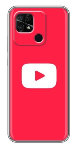 Чехол с картинкой "YouTube Кнопка" для Xiaomi Redmi 10C