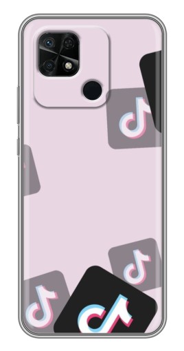 Чехол с принтом "Значки ТикоТока" для Xiaomi Redmi 10C