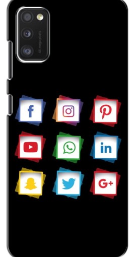 Чехол с принтом "Иконки на черном" для Xiaomi POCO M3 Pro (4G/5G)