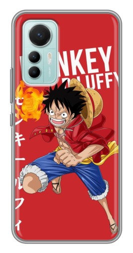 Чехол с картинкой "Атакующий D Luffy" для Xiaomi Mi 12 Lite