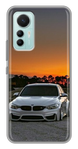 Чехол с картинкой "BMW белая" для Xiaomi Mi 12 Lite
