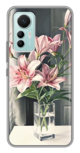 Чехол с картинкой "Букет лилии" для Xiaomi Mi 12 Lite