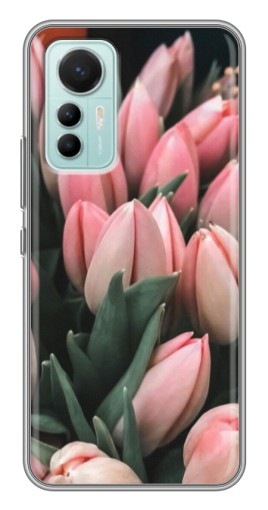 Силиконовый чехол с изображением "Букет тюльпанов" для Xiaomi Mi 12 Lite