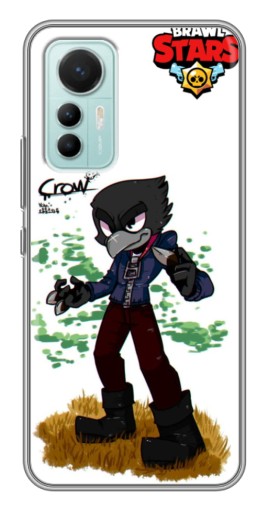 Силиконовый чехол с изображением "Crow" для Xiaomi Mi 12 Lite
