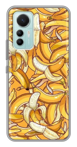 Силиконовый чехол с изображением "Фон бананов" для Xiaomi Mi 12 Lite