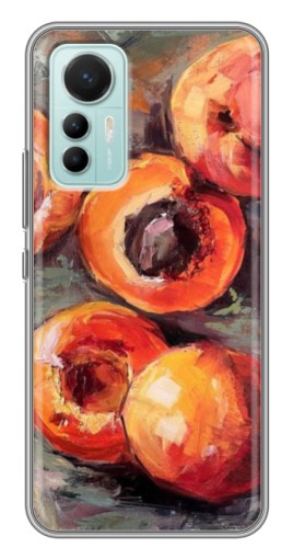 Чехол с принтом "Картина персики" для Xiaomi Mi 12 Lite