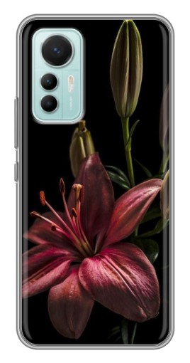 Чехол с принтом "Красная лилия " для Xiaomi Mi 12 Lite