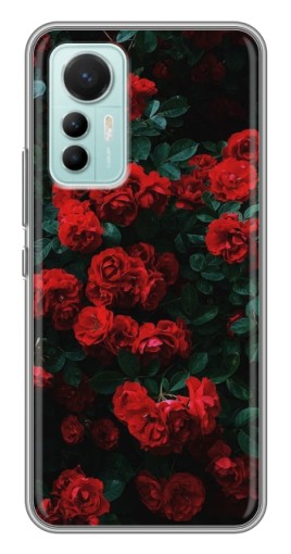 Чехол с печатью "Красные розы" для Xiaomi Mi 12 Lite
