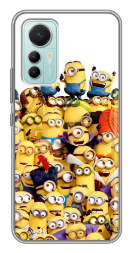 Чехол с картинкой "Куча миньонов" для Xiaomi Mi 12 Lite