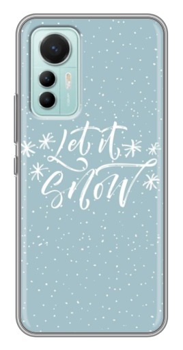 Чехол с печатью "Let it Snow" для Xiaomi Mi 12 Lite