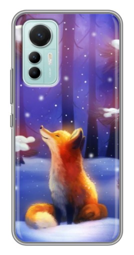 Чехол с картинкой "Лисичка в лесу" для Xiaomi Mi 12 Lite