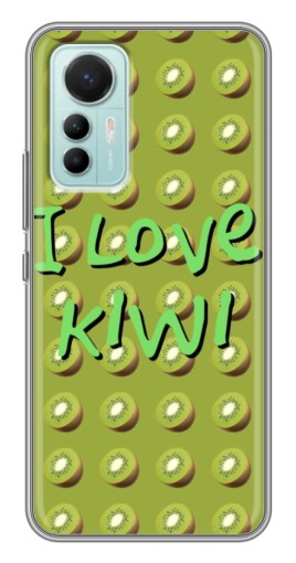 Силиконовый чехол с изображением "Love Kiwi" для Xiaomi Mi 12 Lite