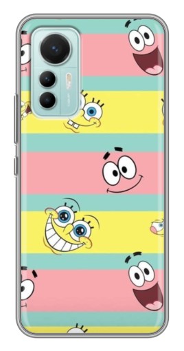 Чехол с картинкой "Мордашки" для Xiaomi Mi 12 Lite