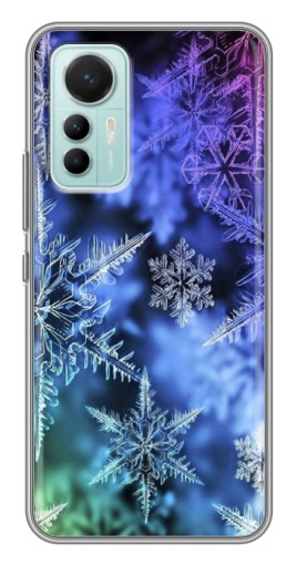 Чехол с печатью "Разноцветные снежинки" для Xiaomi Mi 12 Lite
