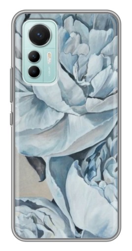 Чехол с картинкой "Рисунок пионы" для Xiaomi Mi 12 Lite