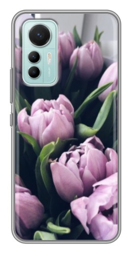 Чехол с принтом "Сиреневые тюльпаны" для Xiaomi Mi 12 Lite