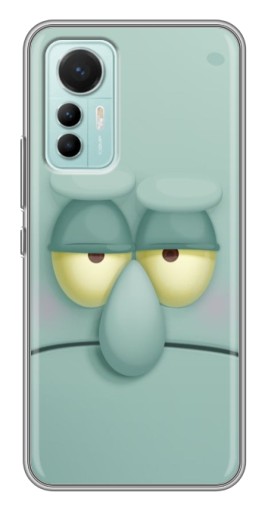 Силиконовый чехол с изображением "Сквидвард" для Xiaomi Mi 12 Lite