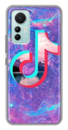 Силиконовый чехол с изображением "ТикТок мраморный" для Xiaomi Mi 12 Lite