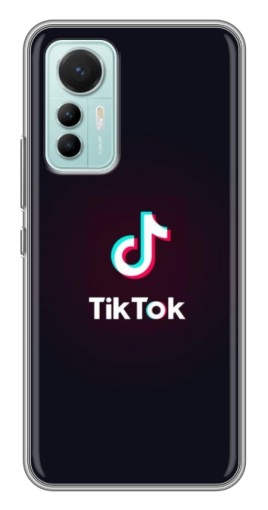 Силиконовый чехол с изображением "TikTok темный" для Xiaomi Mi 12 Lite
