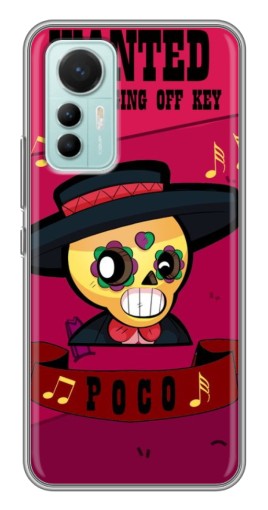 Чехол с печатью "WANTED POCO" для Xiaomi Mi 12 Lite