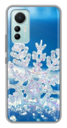 Силиконовый чехол с изображением "Яркая снежинка" для Xiaomi Mi 12 Lite