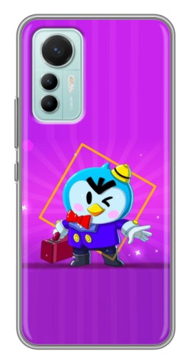 Силиконовый чехол с изображением "Яркий пингвин" для Xiaomi Mi 12 Lite