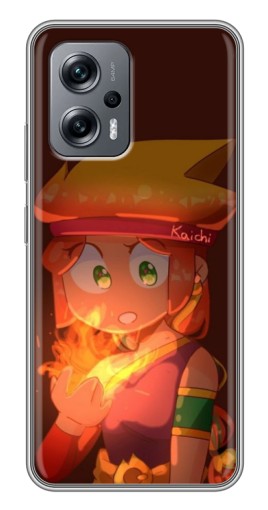 Чехол с картинкой "Amber с огнем" для Xiaomi POCO X4 GT