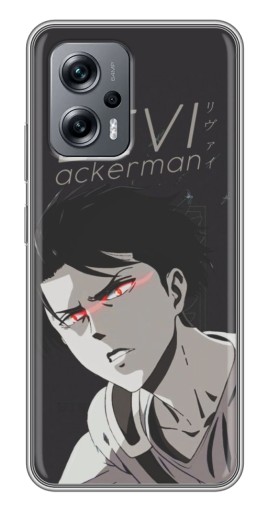 Чехол с печатью "АОТ Леви" для Xiaomi POCO X4 GT