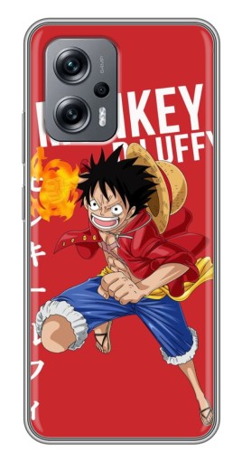 Чехол с картинкой "Атакующий D Luffy" для Xiaomi POCO X4 GT