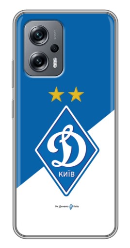 Силиконовый чехол с изображением "Бело-синий Динамо" для Xiaomi POCO X4 GT