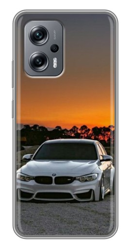 Силиконовый чехол с изображением "BMW белая" для Xiaomi POCO X4 GT