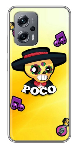 Силиконовый чехол с изображением "Боец Поко" для Xiaomi POCO X4 GT