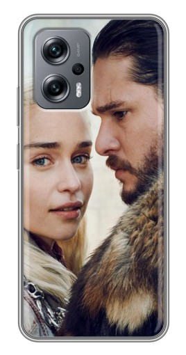 Чехол с печатью "Дейнерис и Сноу" для Xiaomi POCO X4 GT