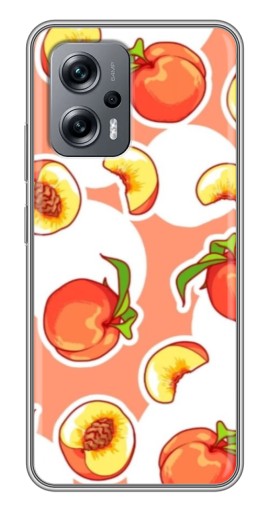 Чехол с печатью "Дольки персиков" для Xiaomi POCO X4 GT