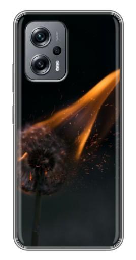 Чехол с принтом "Горящий одуванчик" для Xiaomi POCO X4 GT