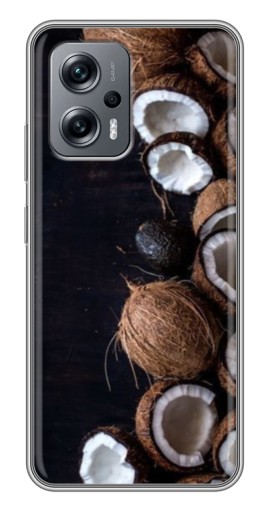 Чехол с печатью "Кокосы на черном" для Xiaomi POCO X4 GT