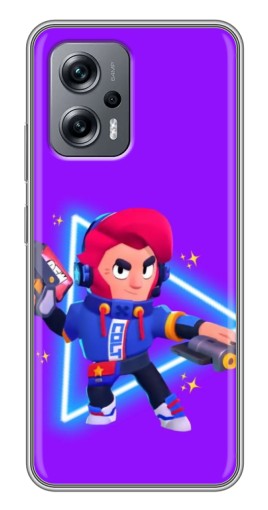 Силиконовый чехол с изображением "Кольт в наушниках" для Xiaomi POCO X4 GT