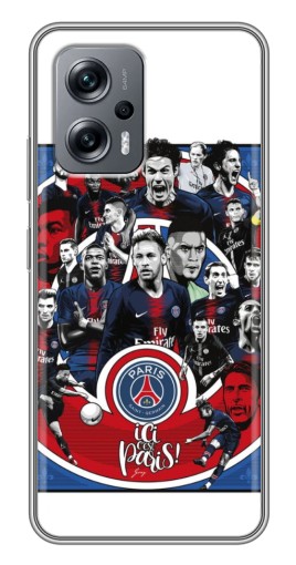 Чехол с принтом "Команда PSG" для Xiaomi POCO X4 GT